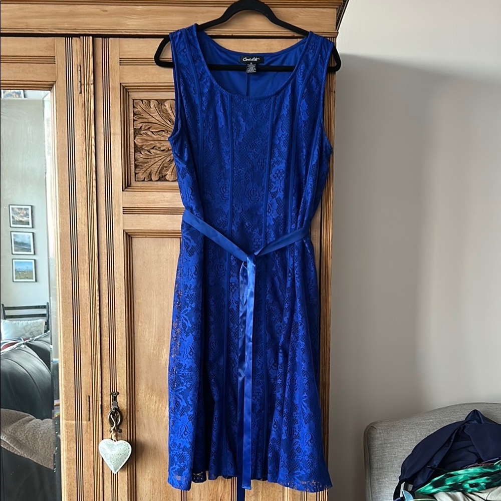Blue Lace Dress XL